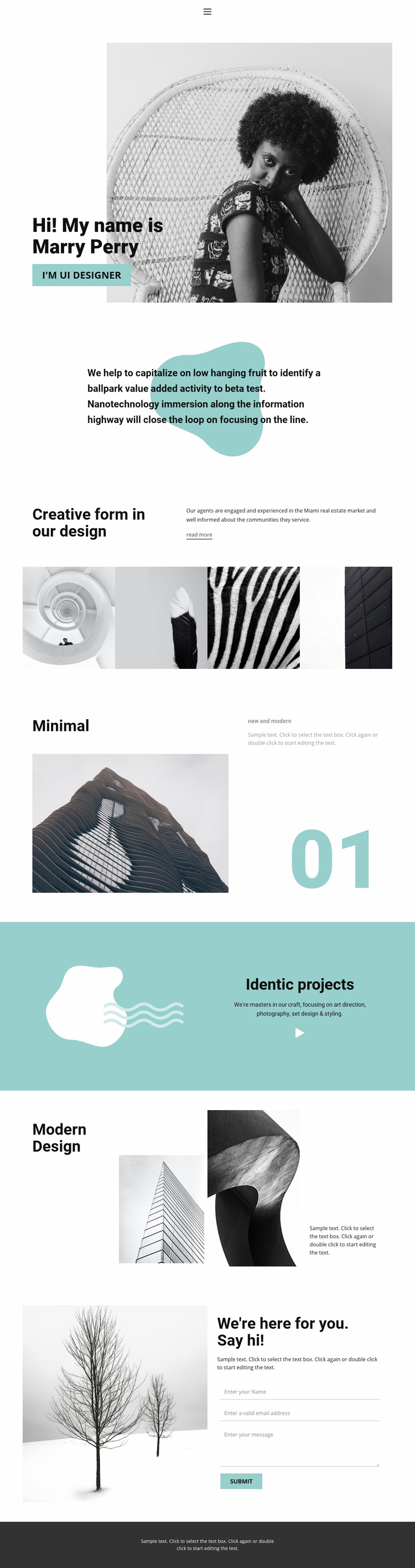 Web design from our studio Squarespace Template Alternative