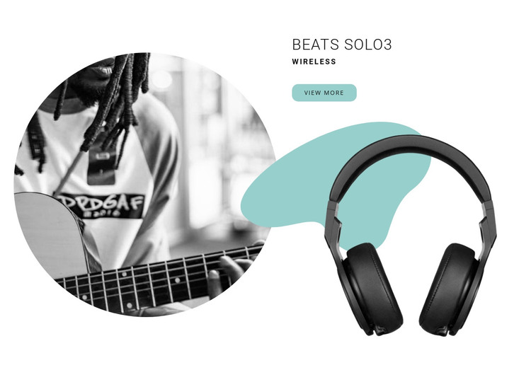 Best wireless headphones Homepage Design
