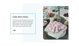 Veganistisch Cafémenu Responsieve CSS-Sjabloon