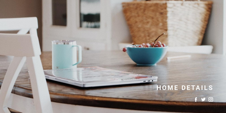 Home interieur details HTML-sjabloon