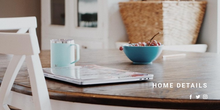 Home interieur details HTML5-sjabloon