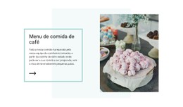 Menu De Café Vegano Web Design