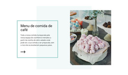 Web Design Para Menu De Café Vegano