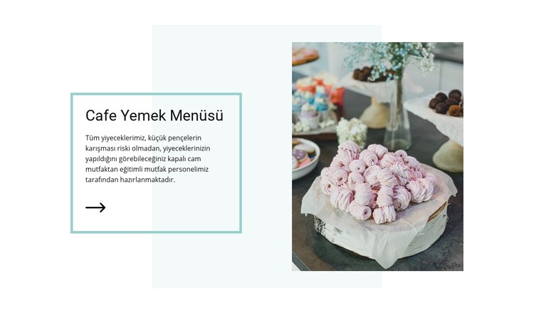 Vegan cafe menüsü CSS Şablonu