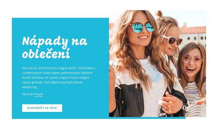 Outfitové nápady, módní tipy Téma WordPress