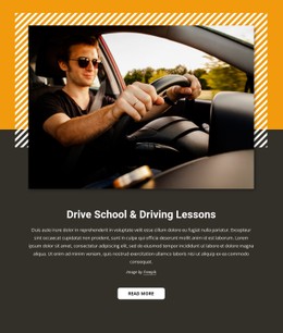 Car Driving Lessons Clean And Minimal Template