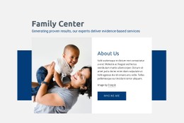 Free CSS For Family Center Services