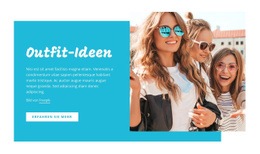 Outfit-Ideen, Modetipps - Schöne HTML5-Vorlage