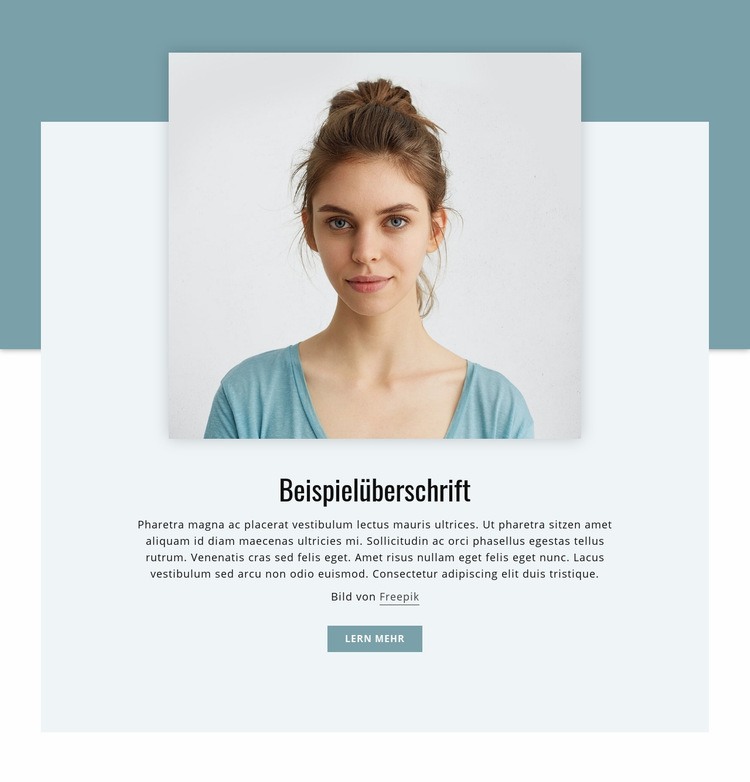 Ich bin freiberuflicher Designer Landing Page