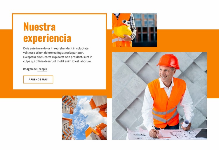 Construcción de edificios civiles Creador de sitios web HTML