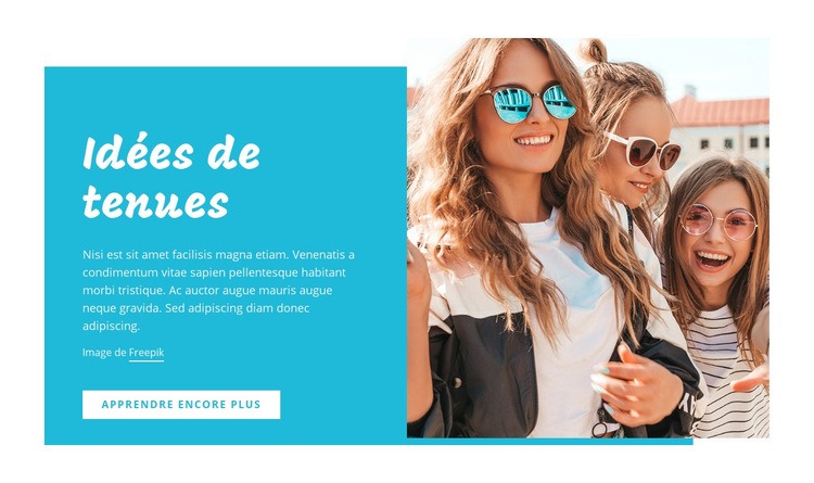 Idées de tenues, astuces mode Créateur de site Web HTML