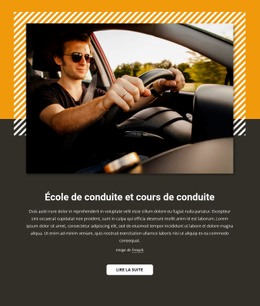 Cours De Conduite Automobile - Conception De Sites Web
