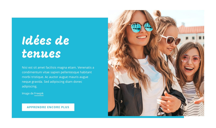 Idées de tenues, astuces mode Modèle HTML