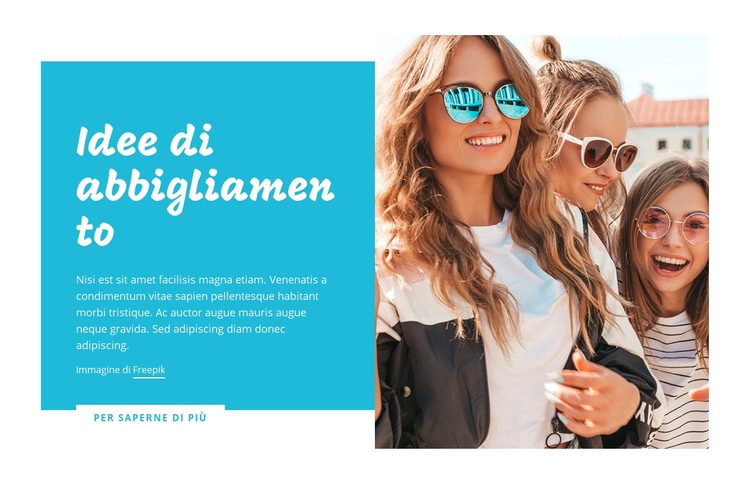 Idee di outfit, consigli di moda Modello HTML5