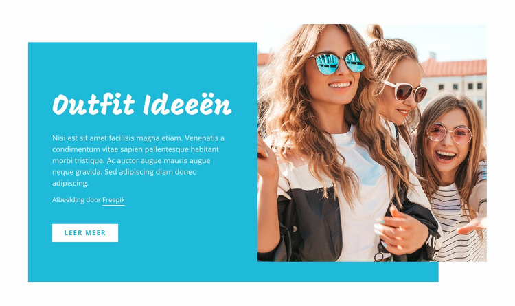 Outfit-ideeën, modetips Joomla-sjabloon