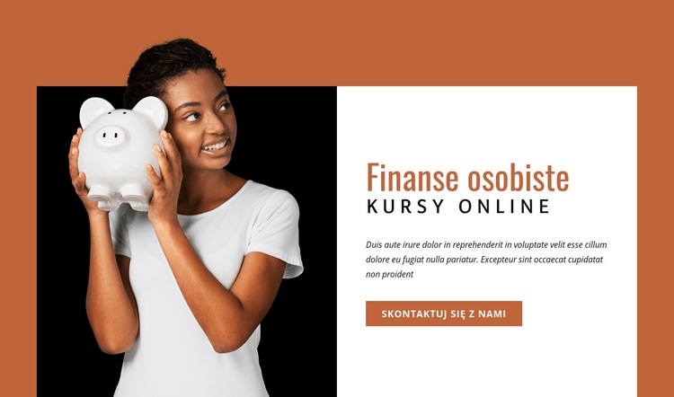 Kursy finansów osobistych Motyw WordPress