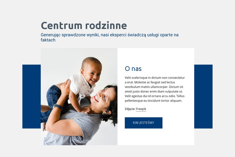 Usługi centrum rodzinnego Szablon HTML