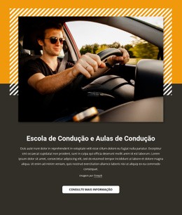 Aulas De Condução Automóvel - Modelo Responsivo HTML5