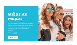 Ideias De Roupas, Dicas De Moda - Lindo Modelo HTML5