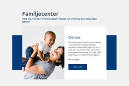 Familjecenter Tjänster - Enkel Webbplatsmall