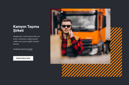 Kamyon Taşıma Hizmetleri - Web Sitesi Şablonunu Indirme