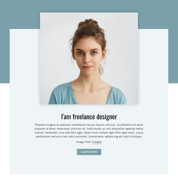 I'am freelance designer  Web Design