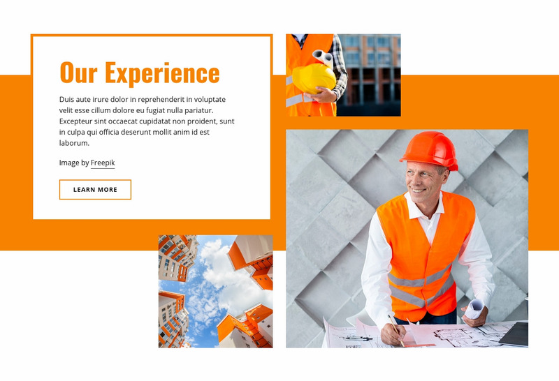 Civil building construction Web Page Design