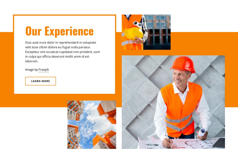 Civil building construction Wix Template Alternative