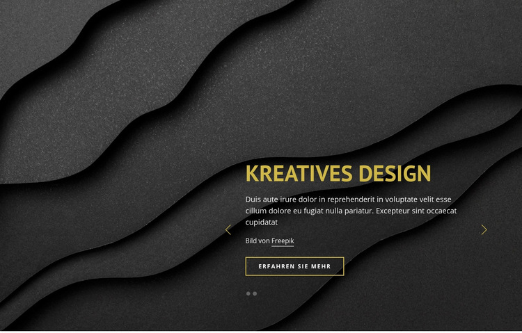 Bereich Grafikdesign Website-Vorlage