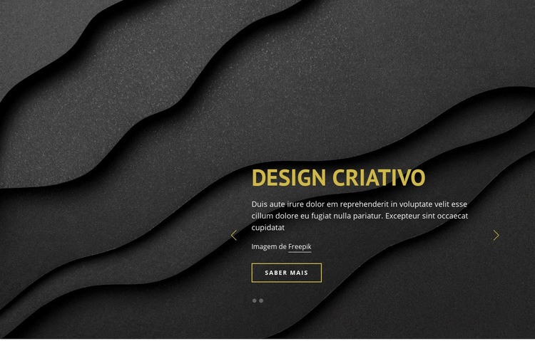 Área de design gráfico Maquete do site