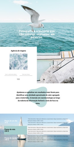 Viagem E Foto - Landing Page Criativa Multiuso