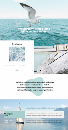 Travel And Photo - Website Template