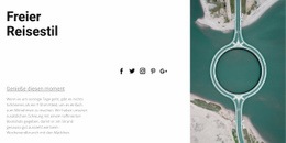 Responsives HTML5 Für Freier Reisestil