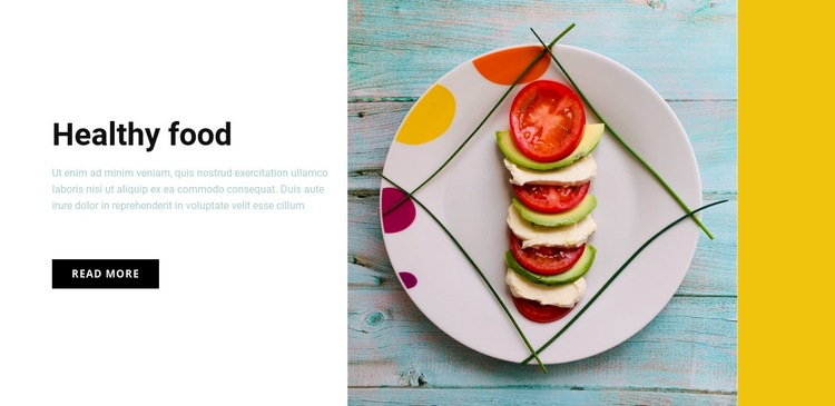Healthy food cafe Html Code Example