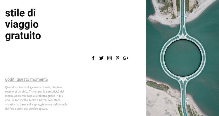 Stile di viaggio gratuito Modello CSS