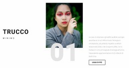 Salone Di Moda E Bellezza - Modello Di Progettazione Del Sito Web