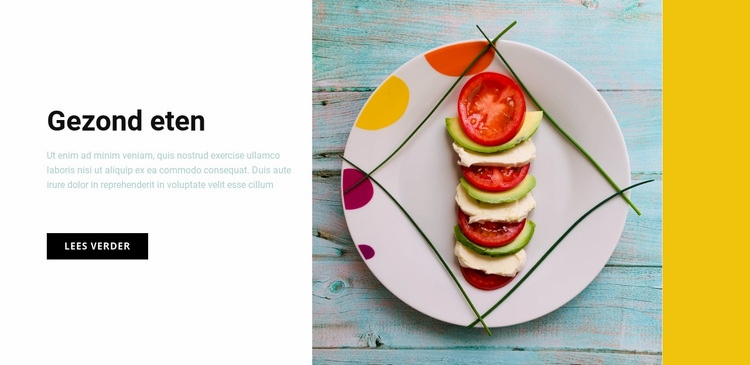 Gezond eetcafé Html Website Builder
