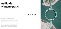 Estilo De Viagem Grátis - Webpage Editor Free