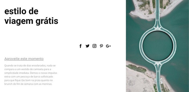 Estilo de viagem grátis Template CSS