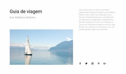 Seu Guia De Viagem - Modelo De Site De Página Única