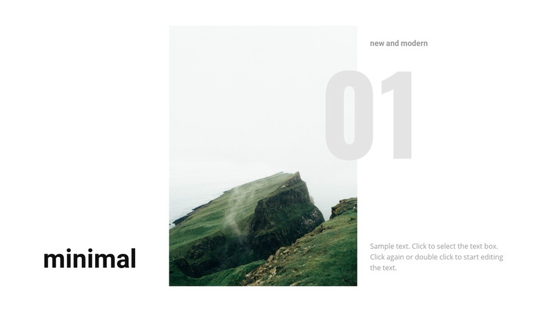 Beautiful mountain landscape Squarespace Template Alternative