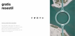 HTML-Webbplats För Gratis Resestil
