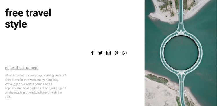 Free travel style Web Design