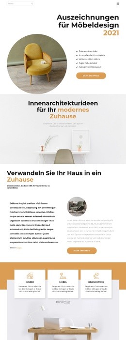 Designpreis - Persönliche Website-Vorlage