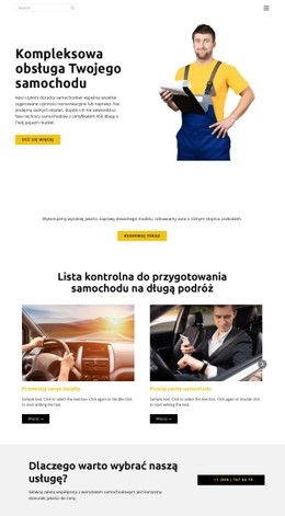 Serwis Samochodowy Szablon HTML5