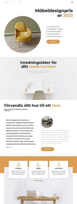 Webbplatsmall För Designpris