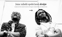 Mladá Designérská Společnost – Jednoduchá Šablona Webu