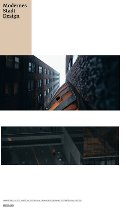 Modernes Stadtdesign - HTML- Und CSS-Vorlage