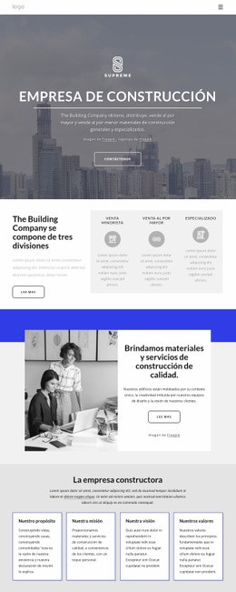 Empresa De Obra Nueva - HTML5 Website Builder