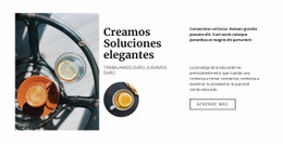 Crea Un Restaurante Elegante: Maqueta De Sitio Web Moderno